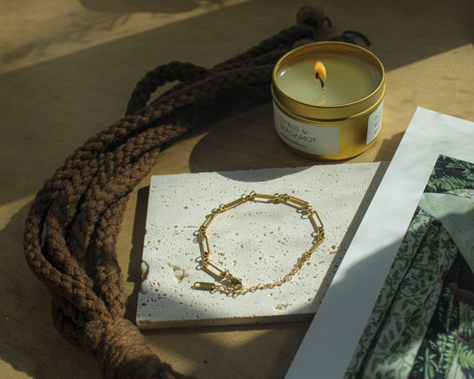 The Elongated Chain Bracelet - Gold