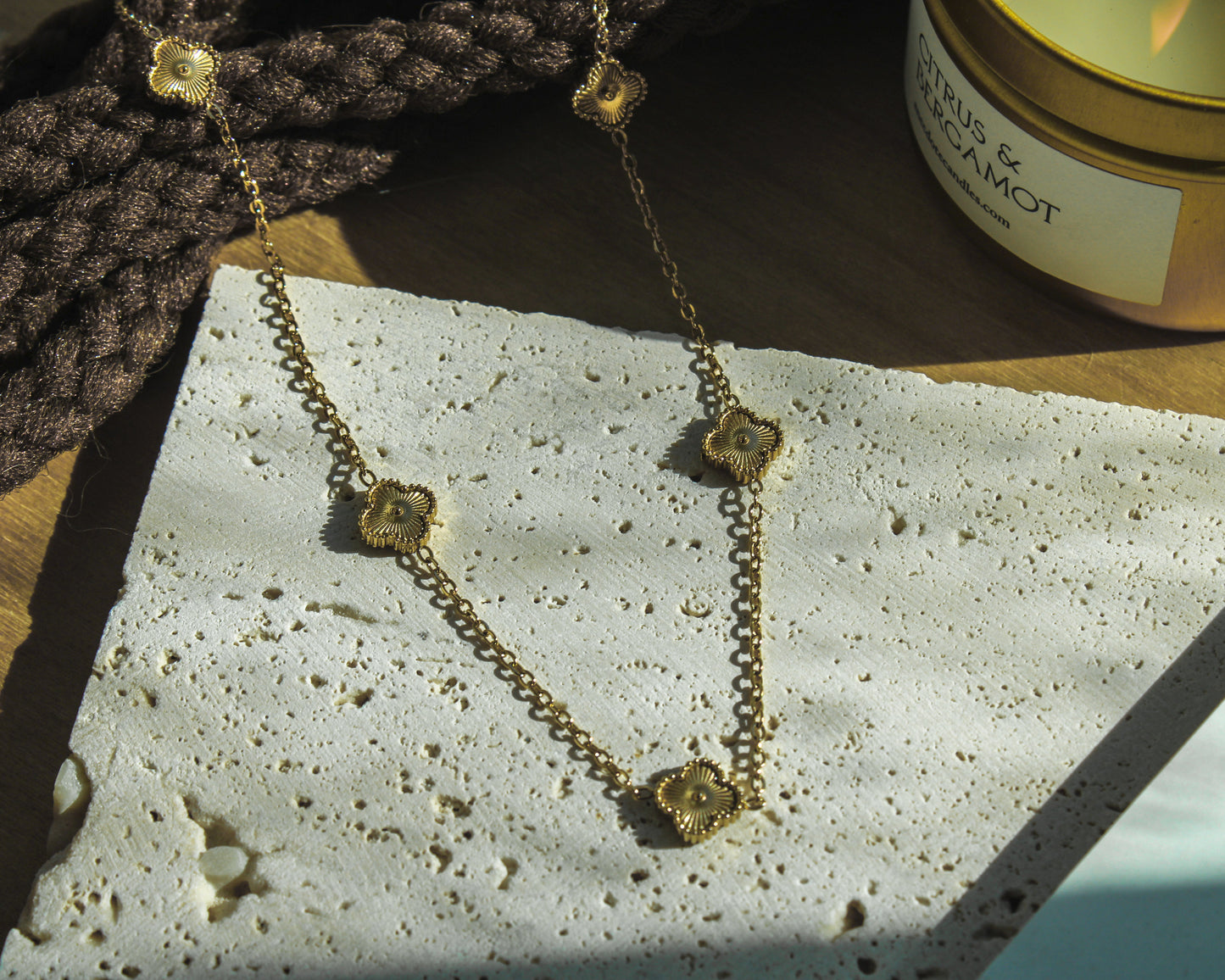 The Clover Necklace - Gold