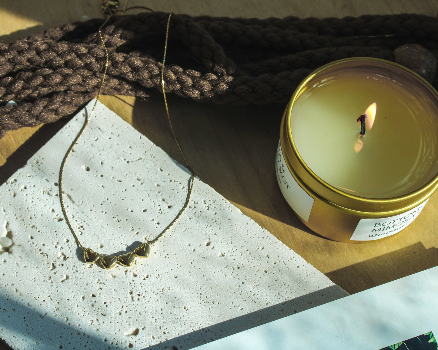 The 4 Heart Necklace - Gold
