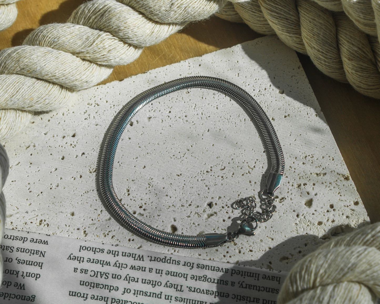 The Accordian Bracelet - Silver