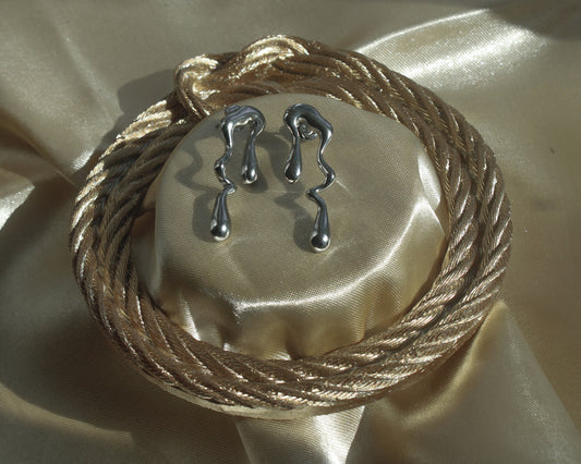 The Drip Earrings - Silver
