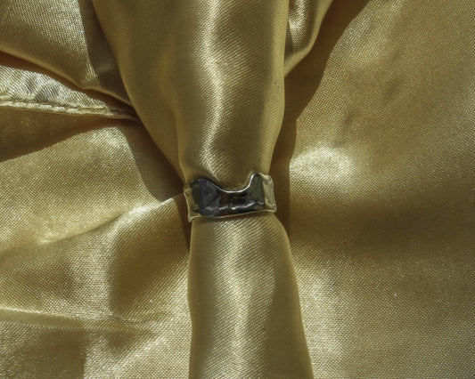 The Hammered Ring - Silver