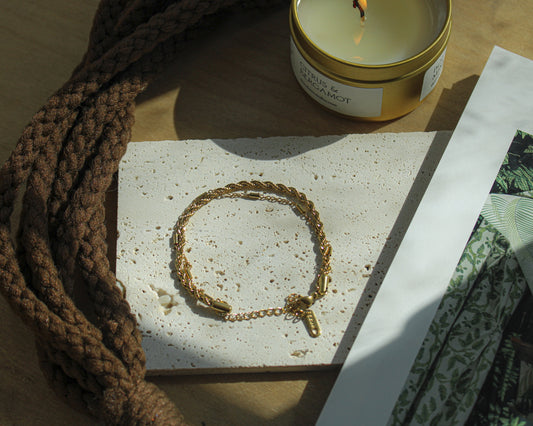 The Layered Braided Bracelet - Gold