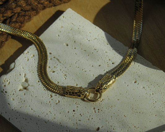 The Snake Necklace - Gold