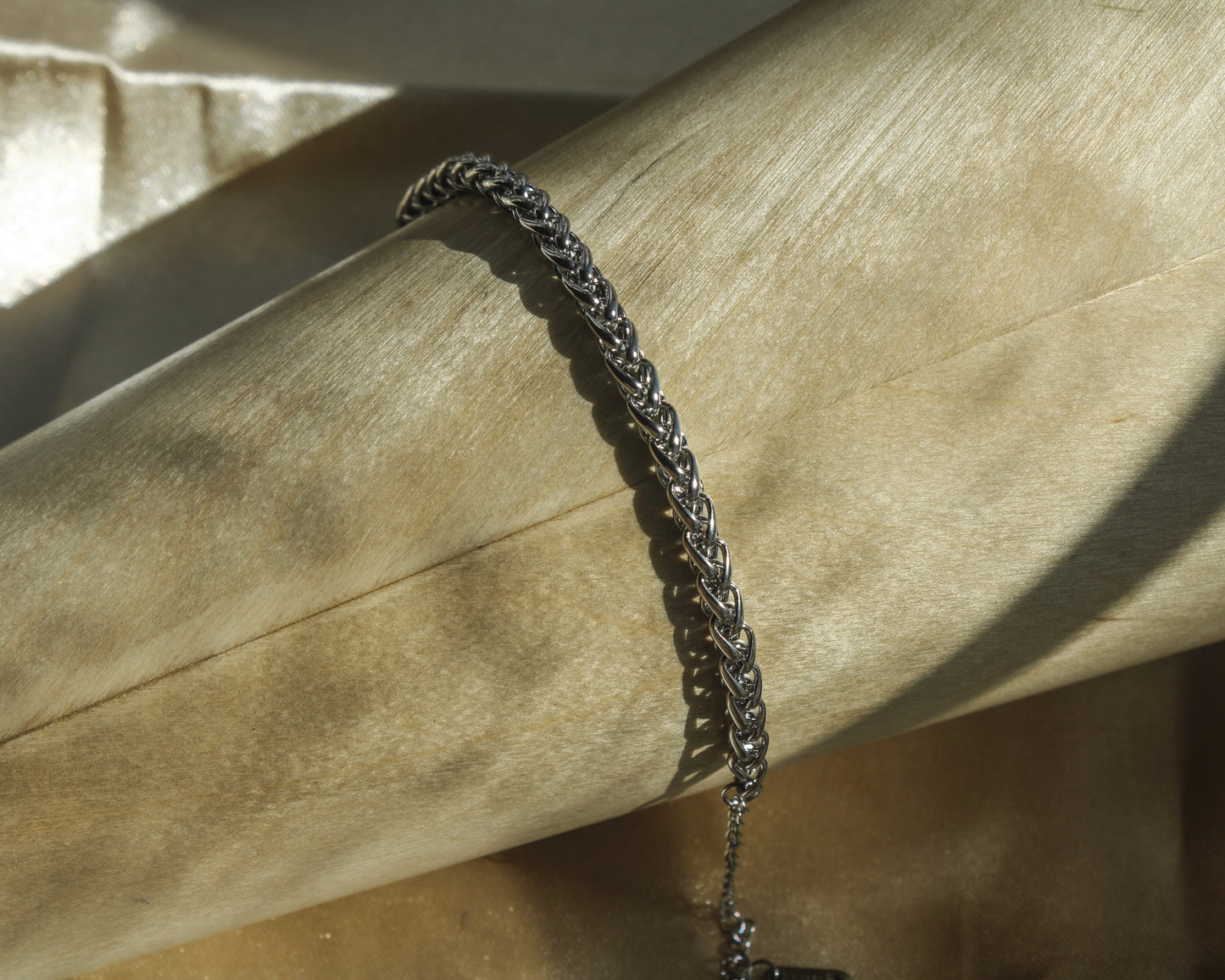 The Thick Braided Bracelet - Silver