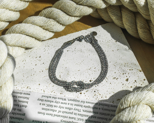 The Tie Bracelet - Silver