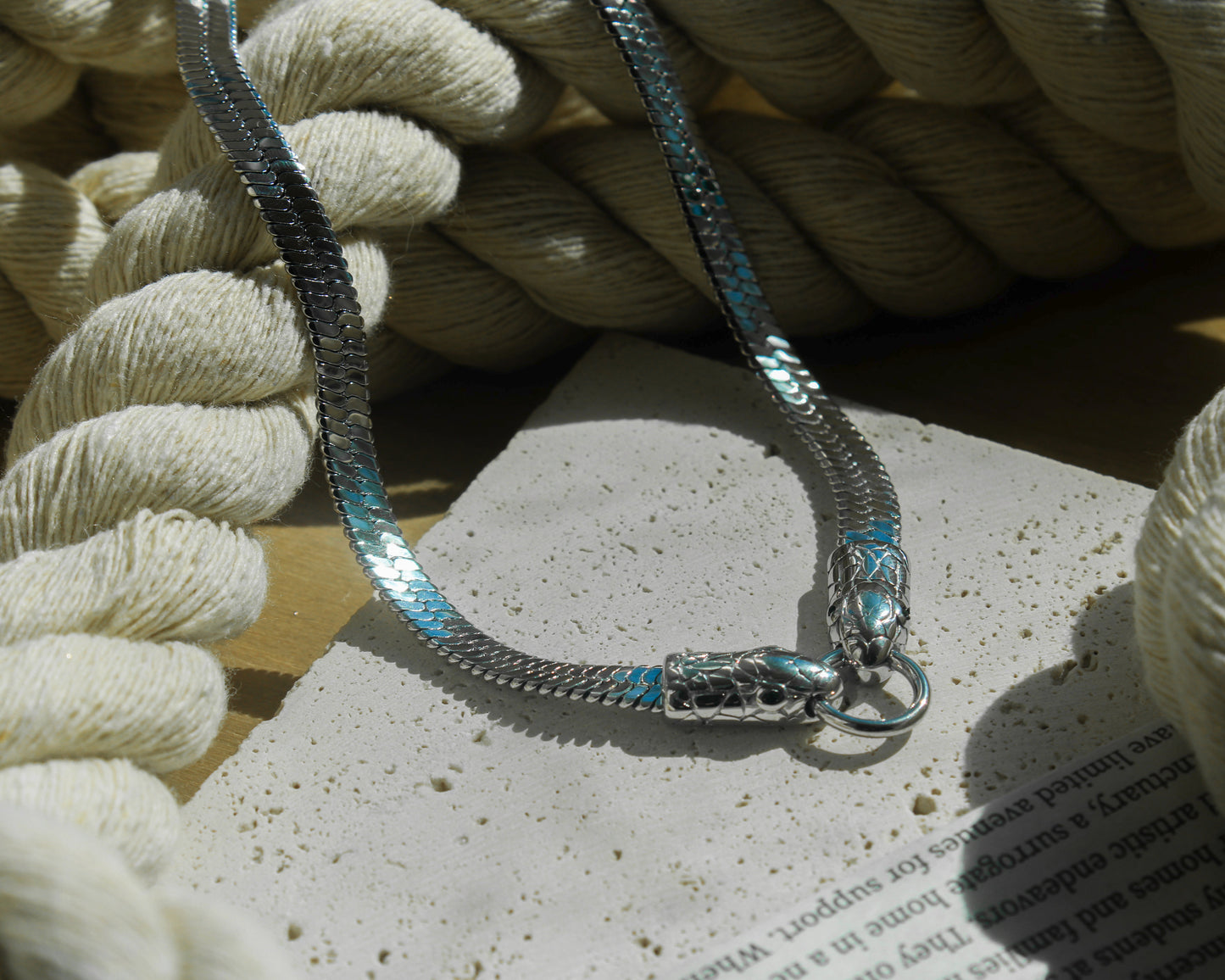 The Snake Necklace - Silver